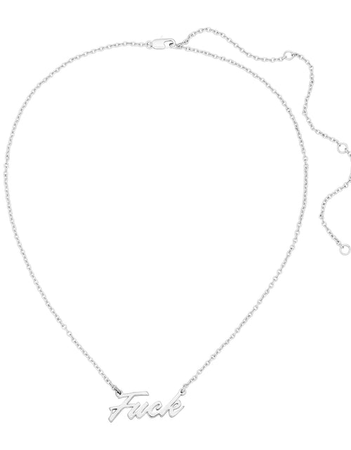 Load image into Gallery viewer, F*** Necklace by eklexic jewelry
