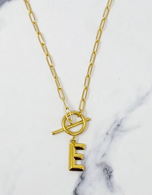 Load image into Gallery viewer, Modern Classic Initial Necklace by Ellisonyoung.com
