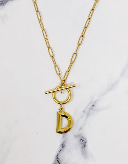 Load image into Gallery viewer, Modern Classic Initial Necklace by Ellisonyoung.com
