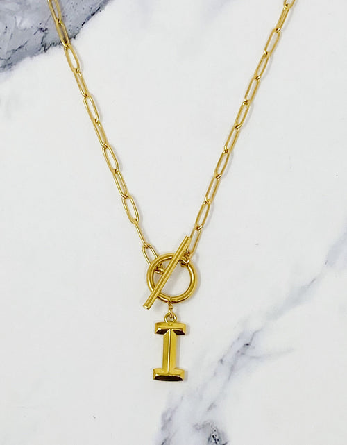 Load image into Gallery viewer, Modern Classic Initial Necklace by Ellisonyoung.com

