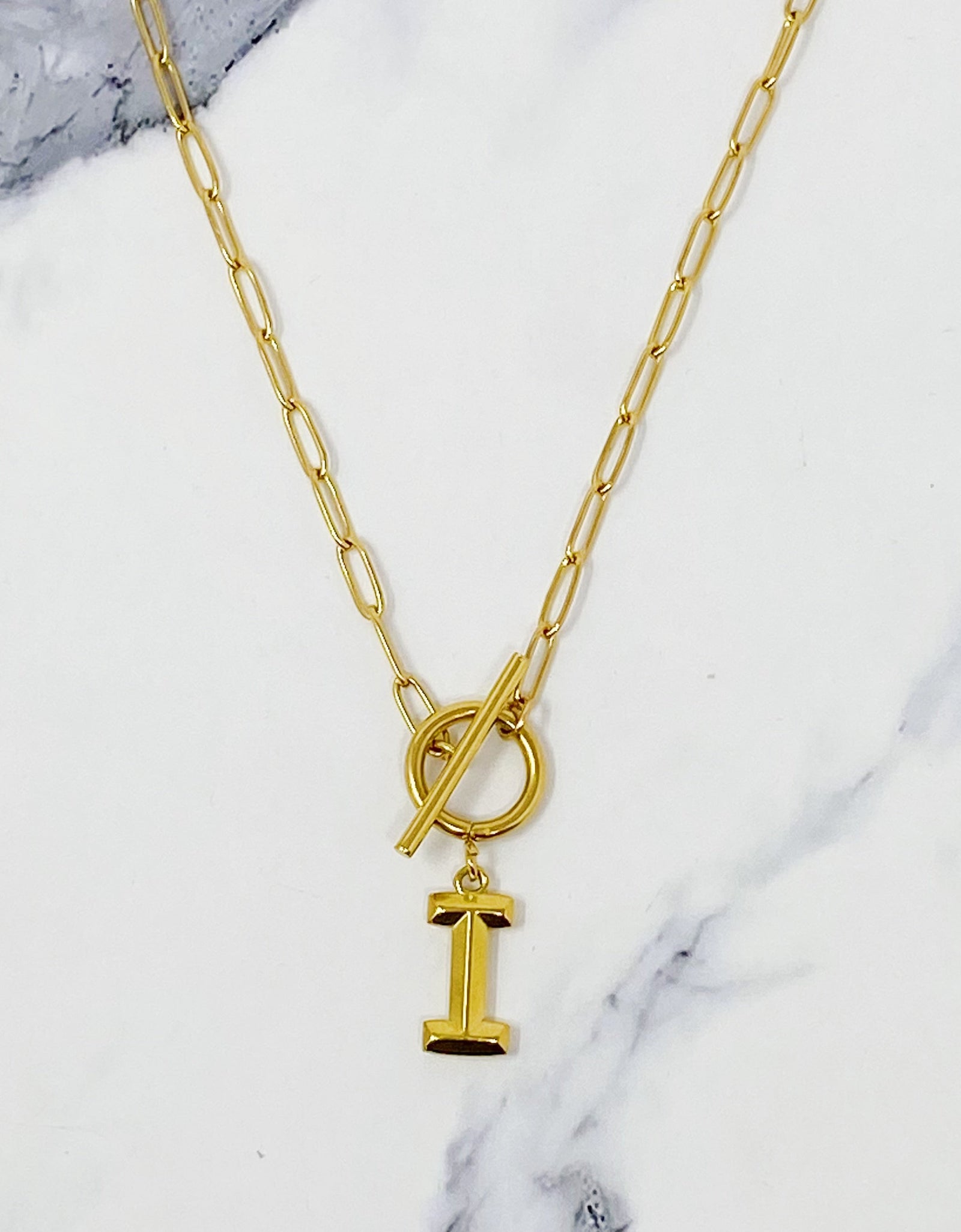 Modern Classic Initial Necklace by Ellisonyoung.com