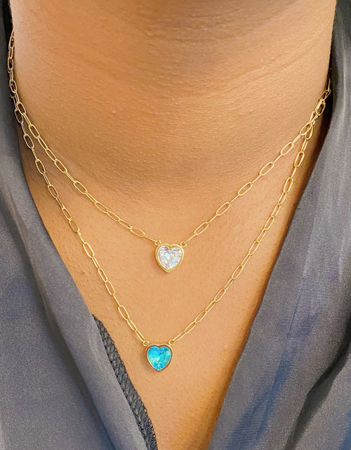 Load image into Gallery viewer, Chained To My Heart Necklace by Ellisonyoung.com
