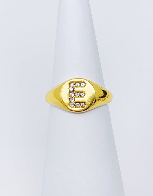 Load image into Gallery viewer, Shine Me Initial Ring by Ellisonyoung.com
