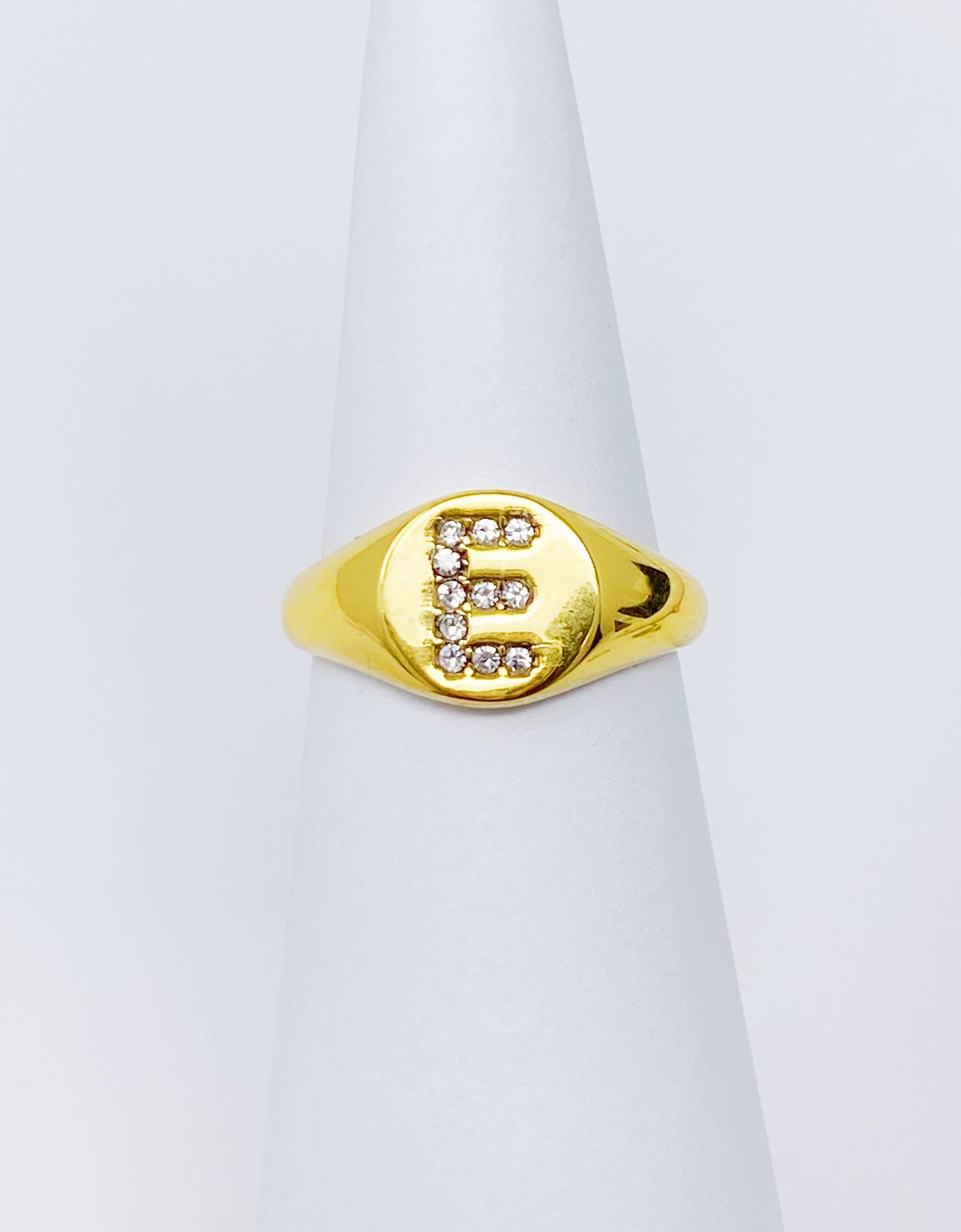 Shine Me Initial Ring by Ellisonyoung.com