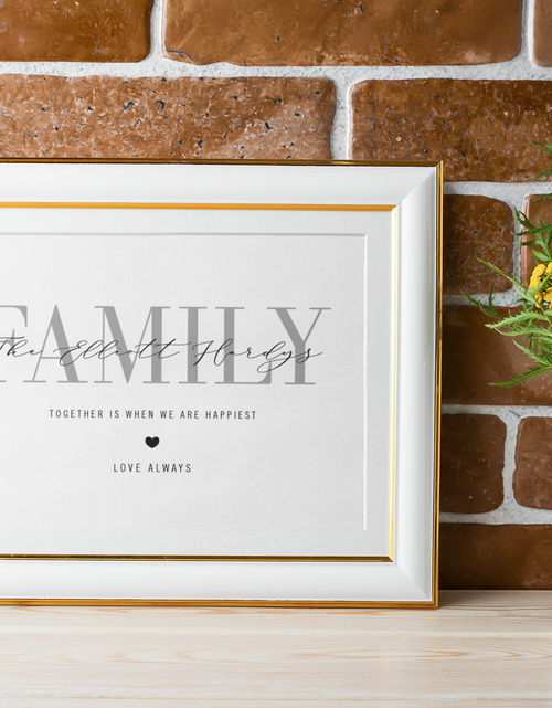 Load image into Gallery viewer, Family Surname Together Is When We Are Happiest 2022 Simple Home Wall Decor Print by WinsterCreations™ Official Store
