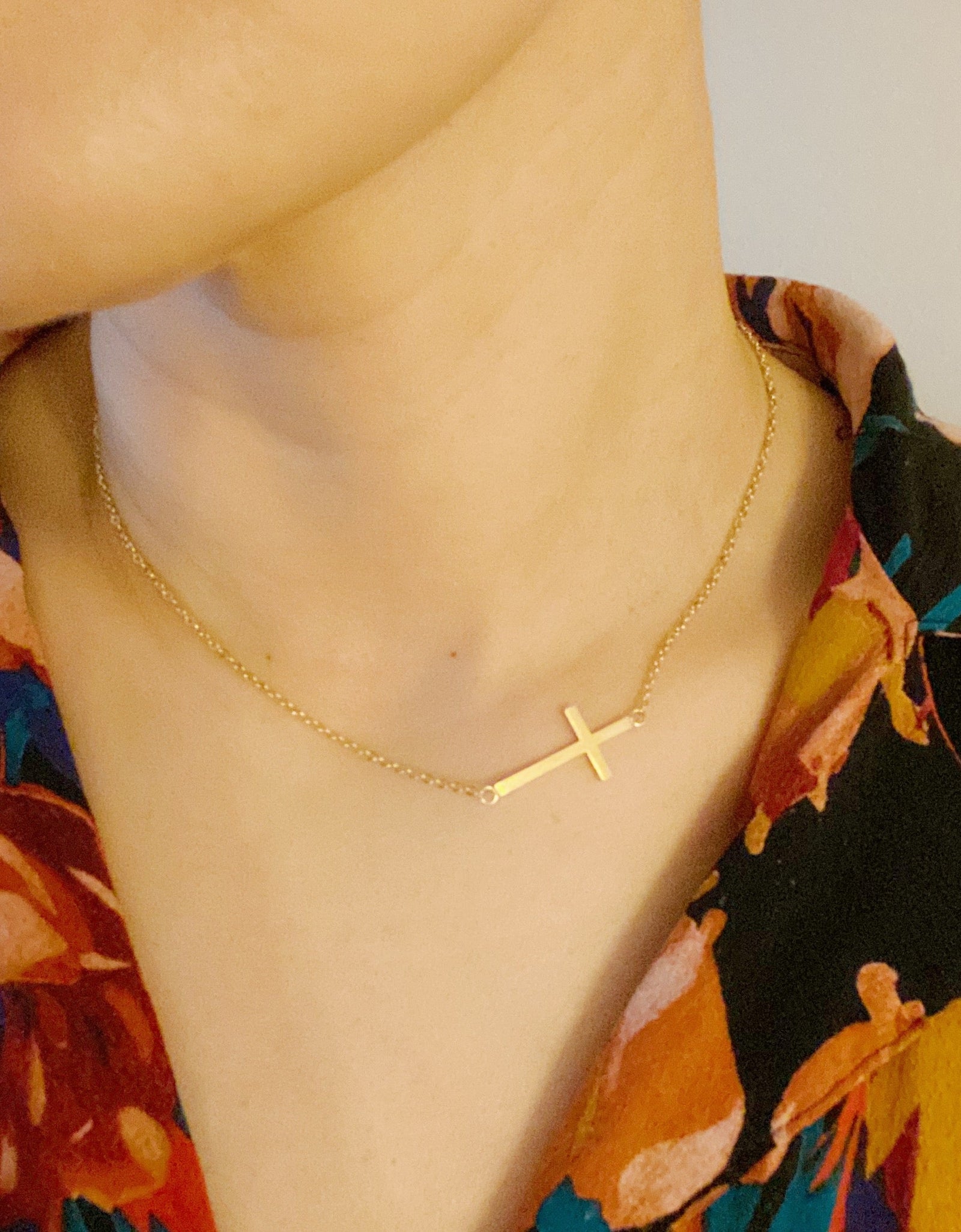 Kayla Cross Necklace by Ellisonyoung.com