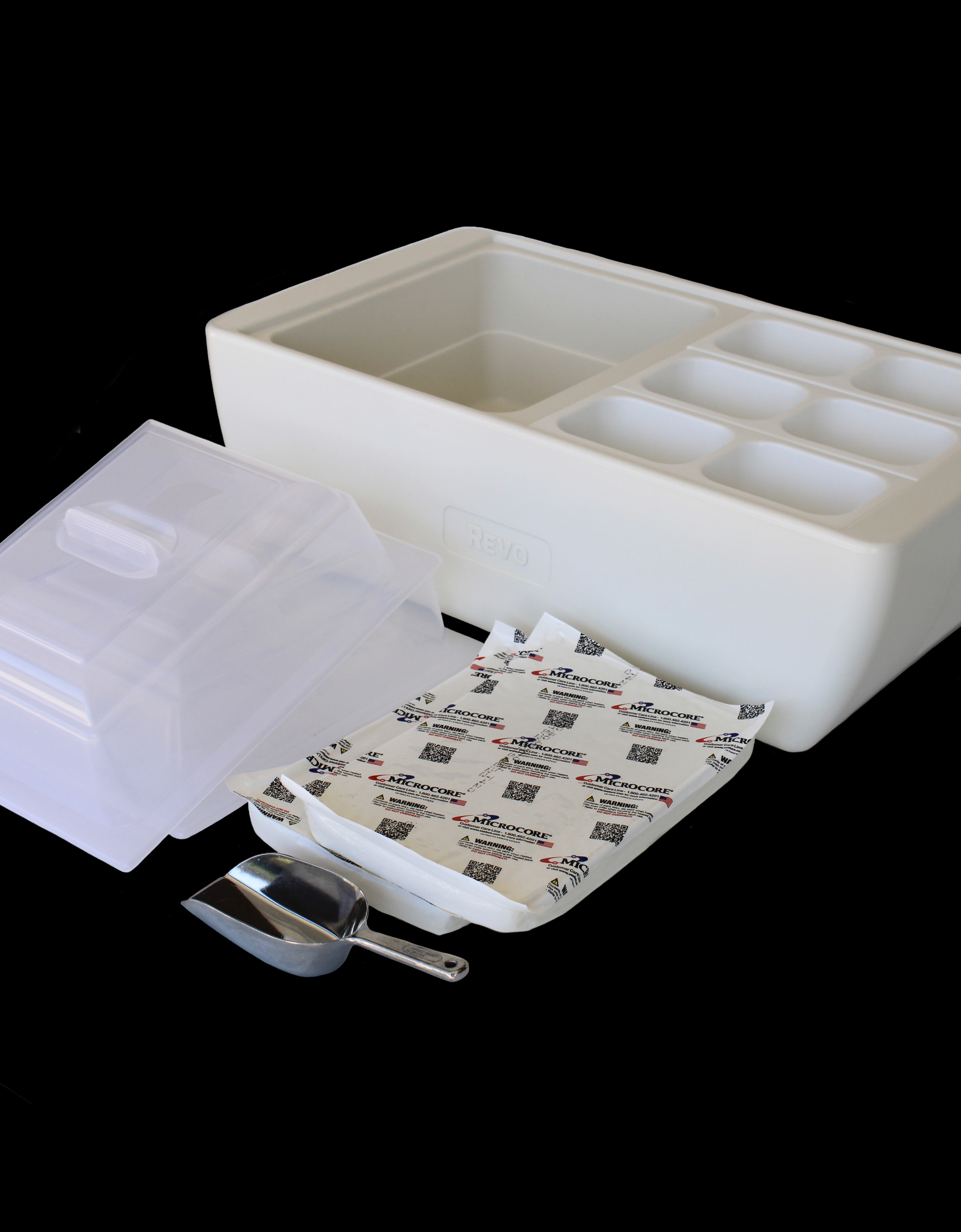 REVO Dubler HEAT | Flameless Chafer and Cooler | Polar White by REVO COOLERS, LLC
