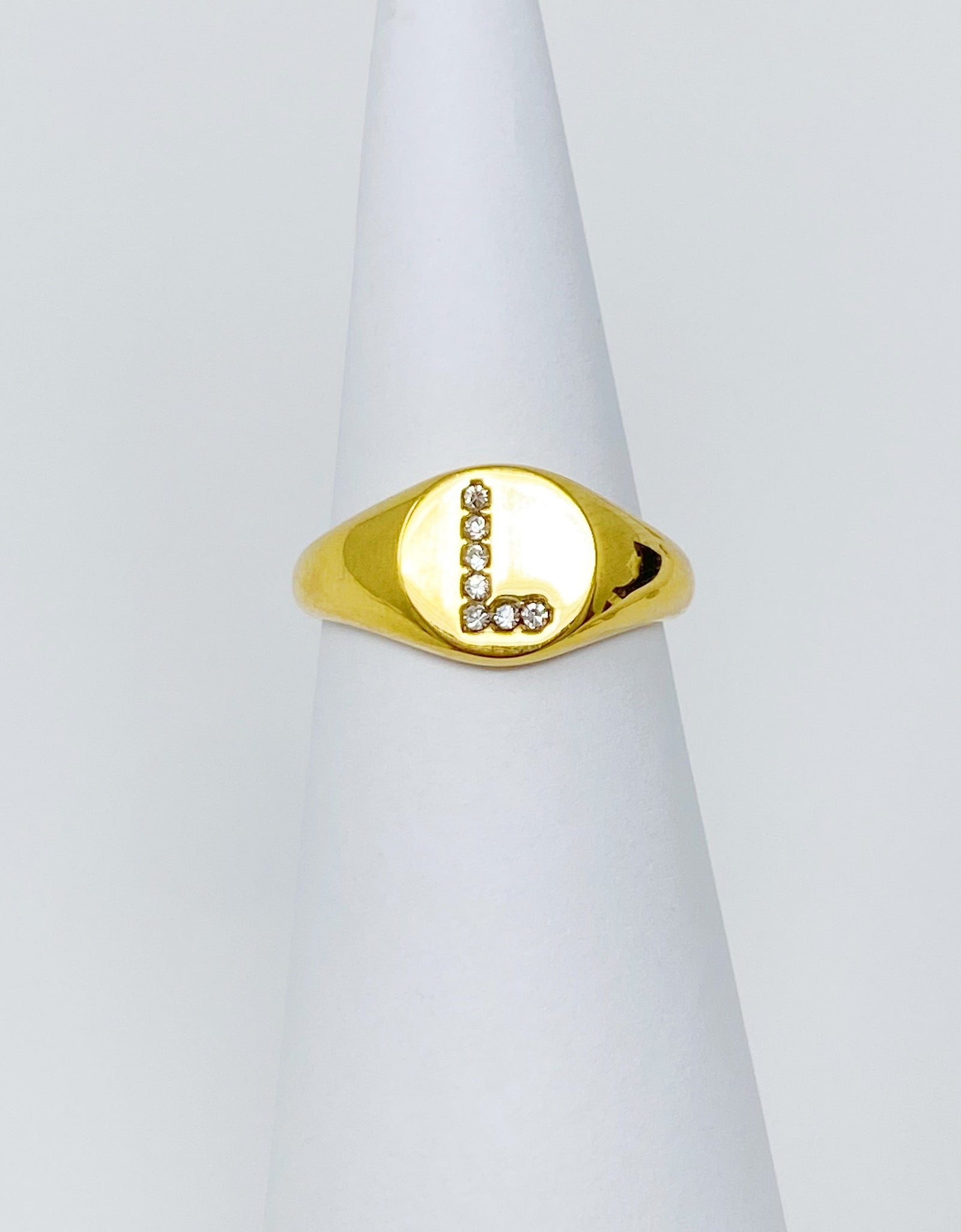 Shine Me Initial Ring by Ellisonyoung.com