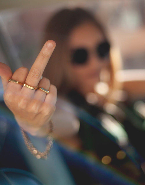 Load image into Gallery viewer, FEMINIST Flat Top Ring by Salt and Sparkle
