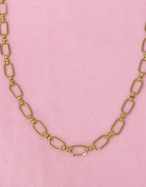 Load image into Gallery viewer, Amber Boxy Chain Necklace by Ellisonyoung.com
