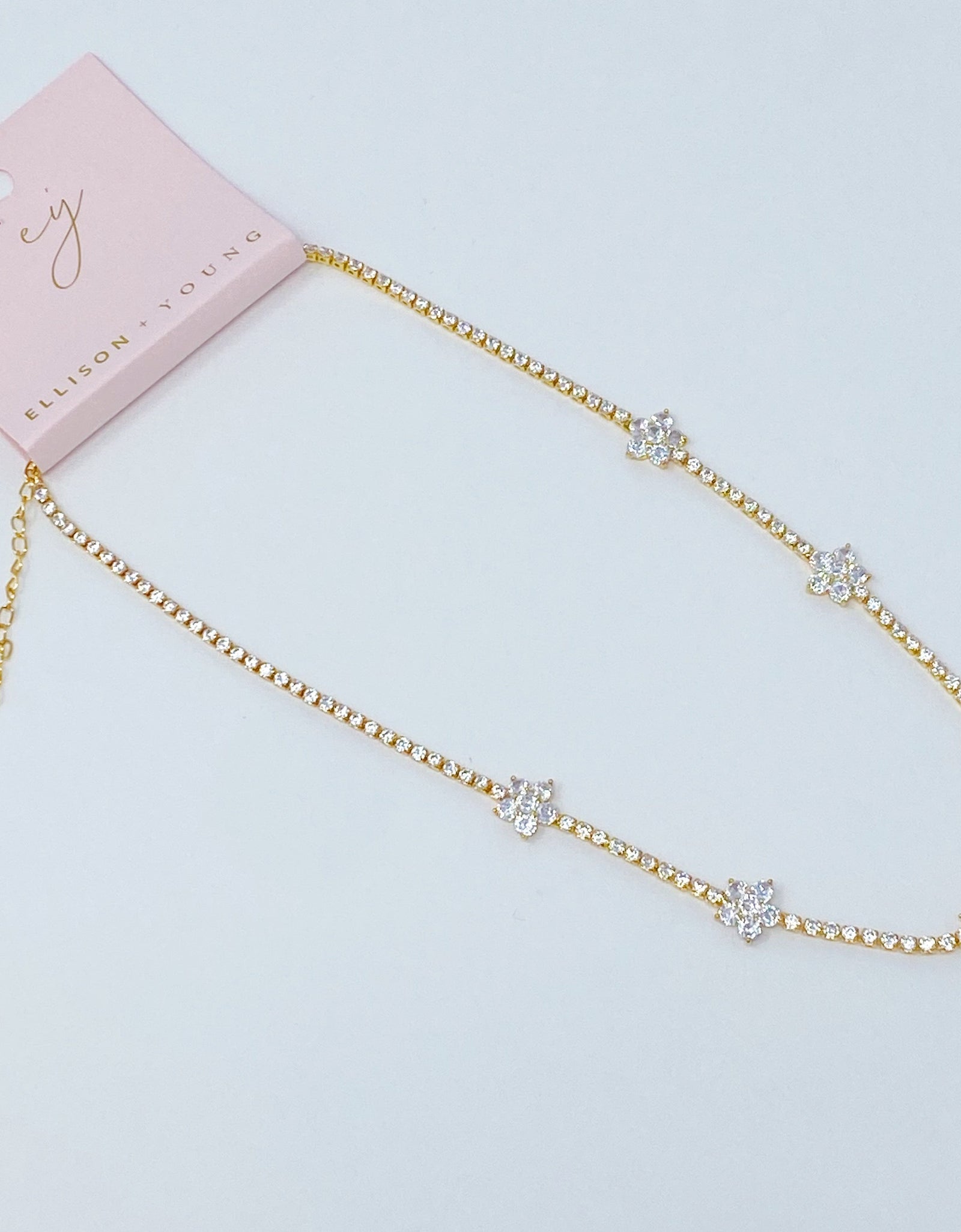 Stella Shiny Flower Necklace by Ellisonyoung.com