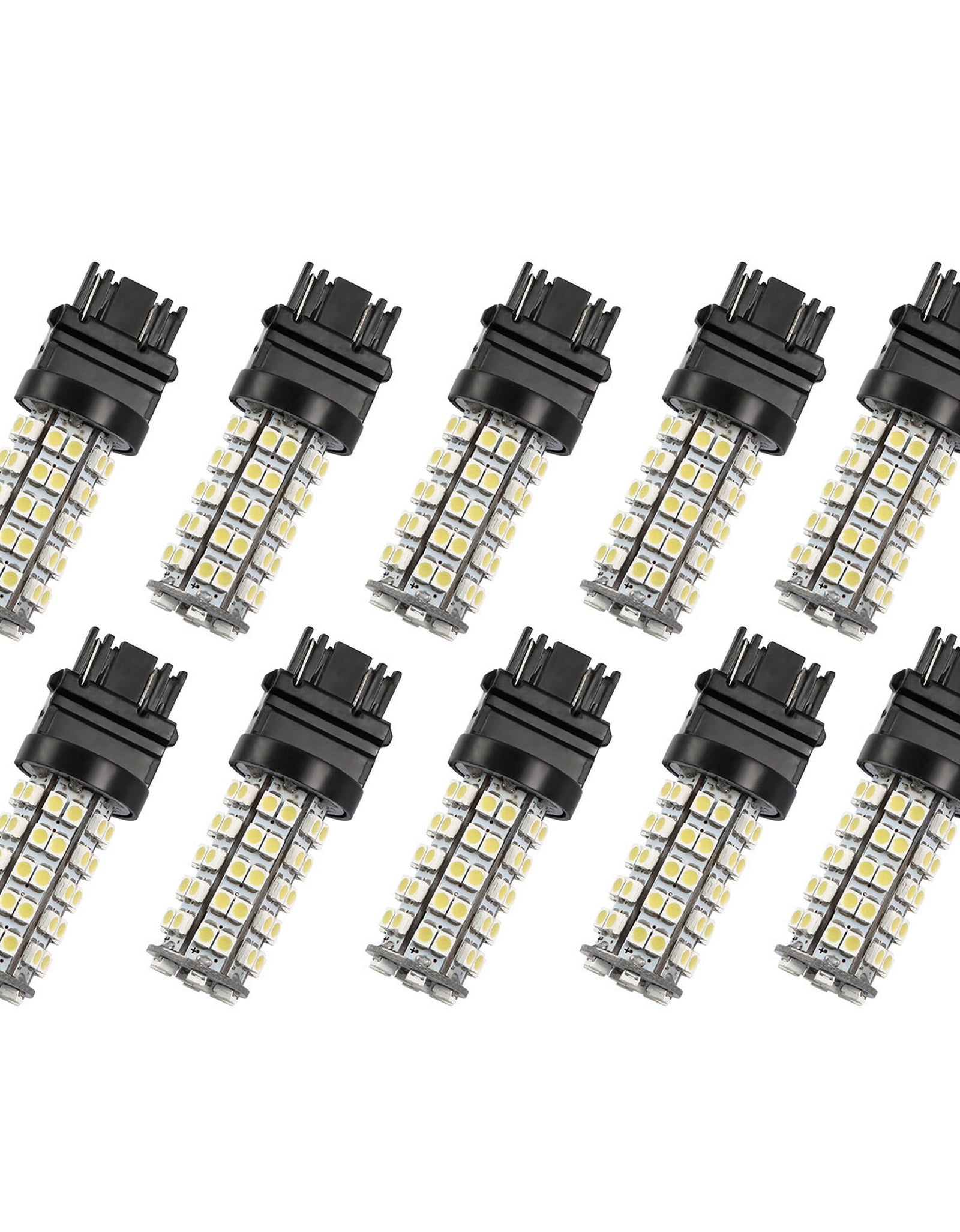 10Pcs/Kit LED Car Light Bulbs 760lm T25 3528SMD 6000K Pure White Auto Lamps Replacement for Dome Map Door Trunk Signal License Plate