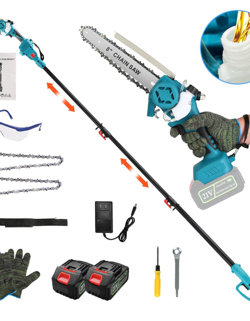 Load image into Gallery viewer, 2-in-1 Cordless Pole &amp; Mini Chainsaw 8� Brushless w/ 21V Battery &amp; Extender
