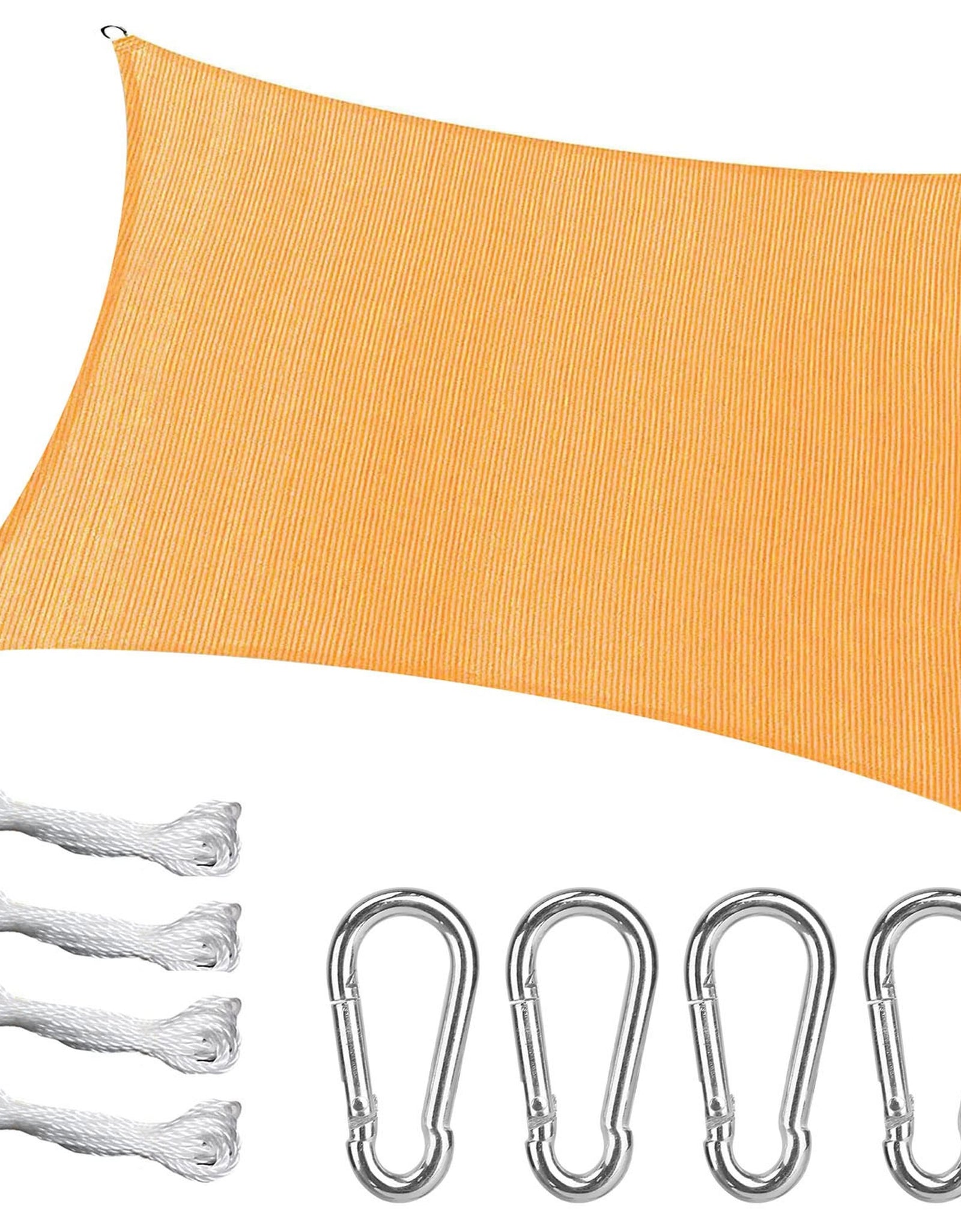Rectangle Shade Sails Top Canopy�98% UV Block Awning Shelter 185GSM HDPE Patio Cover with Snap Hooks Ropes for Outdoor Garden Backyard