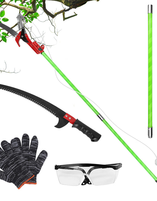 Load image into Gallery viewer, 2-in-1 Extendable Manual Pole Saw 8.23�15.12FT Tree Pruner w/ Blades &amp; Gear
