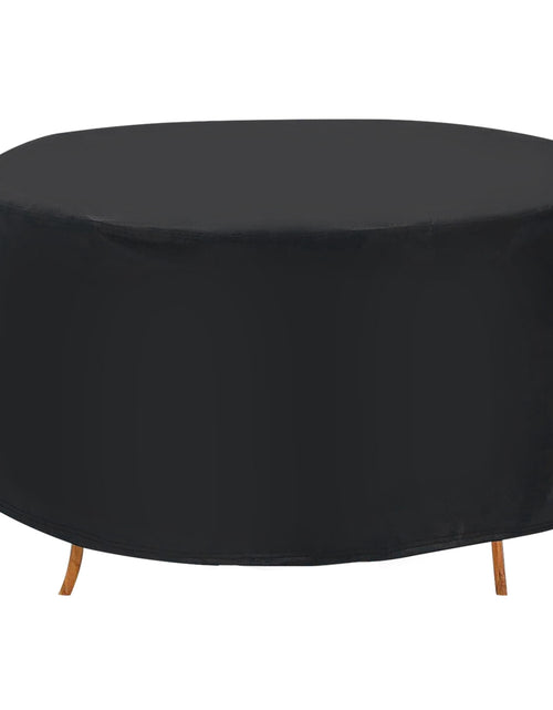 Load image into Gallery viewer, 73x43in Circular Table Cover 4-Seat UV Water Resistant Outdoor Furniture Protector For Small Round Table Chairs Set
