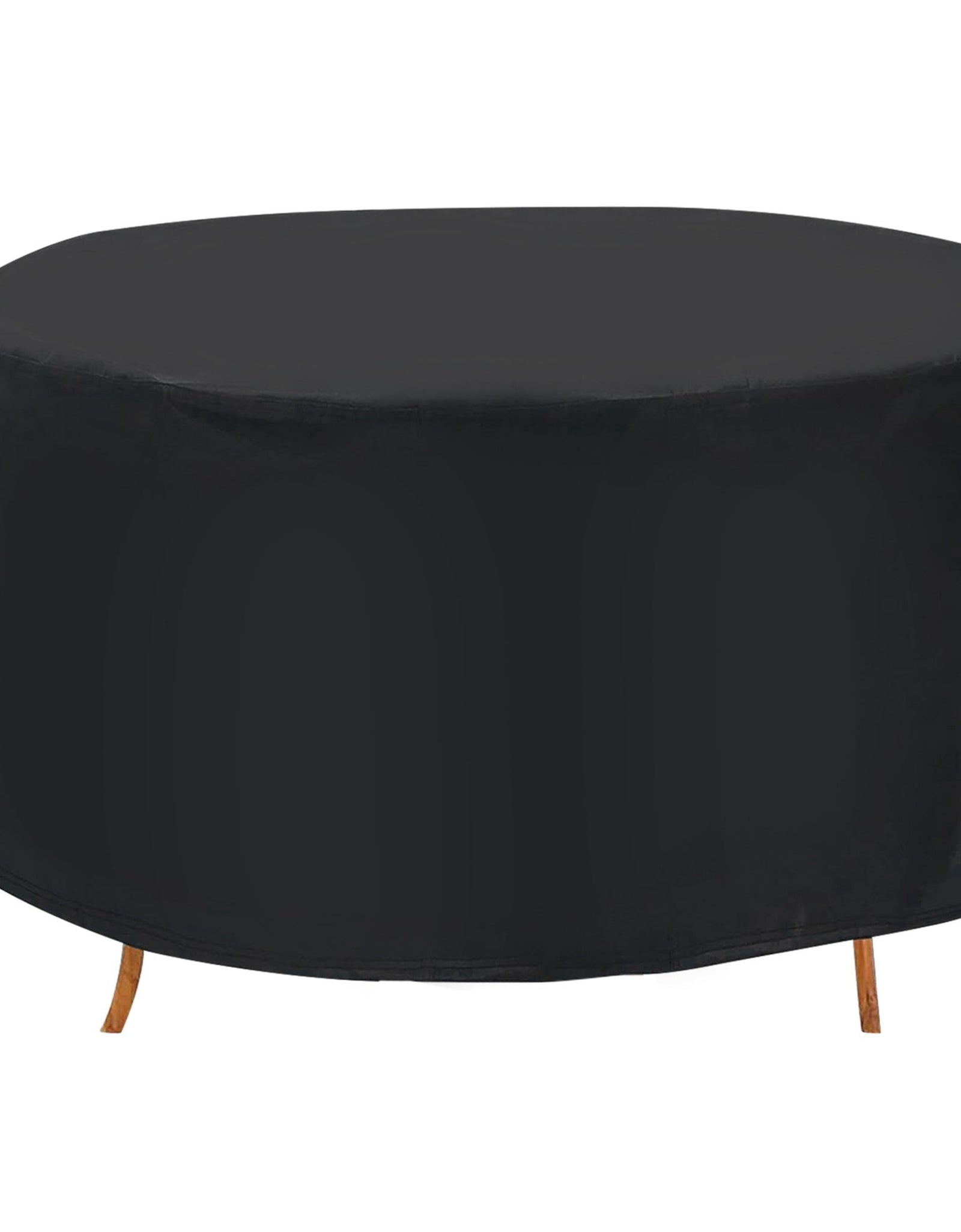 73x43in Circular Table Cover 4-Seat UV Water Resistant Outdoor Furniture Protector For Small Round Table Chairs Set