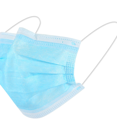 50Pcs 3-Layers Disposable Face Masks Elastic Earloop 95% Melt-Blown Filter Sanitary Face Mask