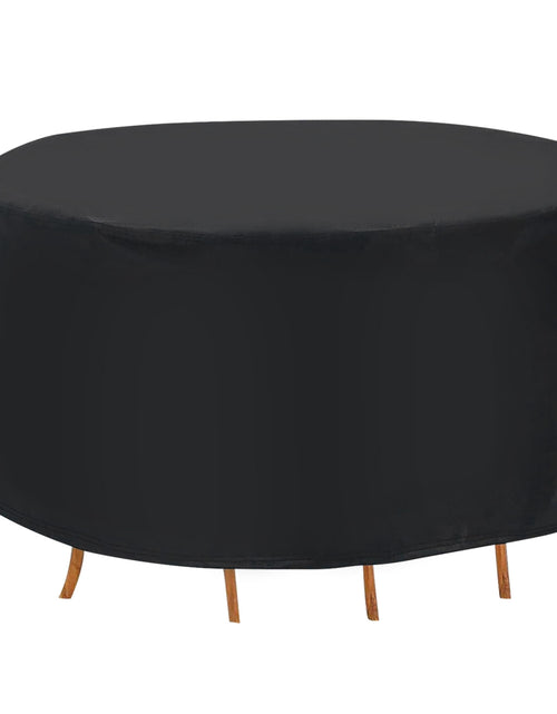 Load image into Gallery viewer, 91x43in Circular Table Cover 6-Seat UV Water Resistant Outdoor Furniture Protector For Small Round Table Chairs Set
