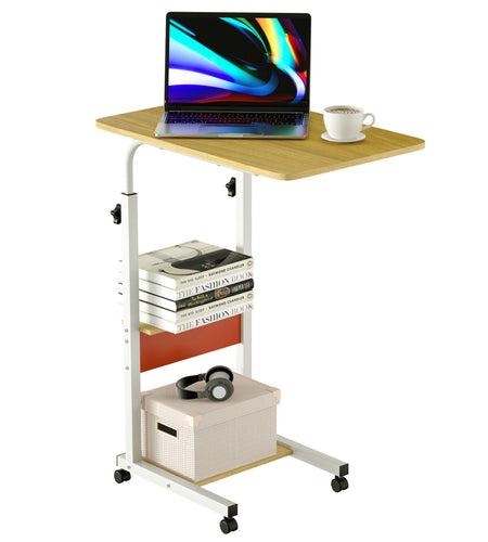 3-Tier Laptop Desk Small Side Table - Fits Couch, Bed, Sofa - for Small Spaces - Living Room, Bedroom