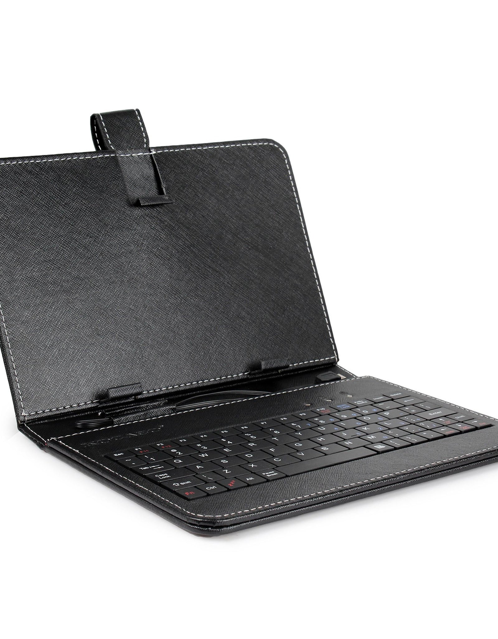 7.9in Protective Keyboard Case w/ Keyboard PU Leather Back Stand Tablet Cover via USB 2.0 Cable