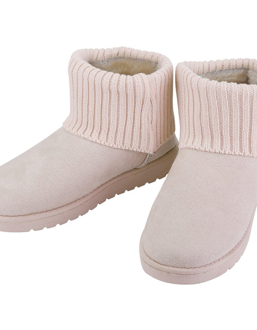 Load image into Gallery viewer, Women�s Mid-Calf Snow Boots, Suede, Plush Lining, Anti-Slip, Knitting Design

