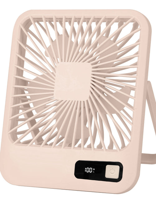 Load image into Gallery viewer, Portable Rechargeable Mini Fan: LCD Display, Adjustable Speed, Strong Airflow
