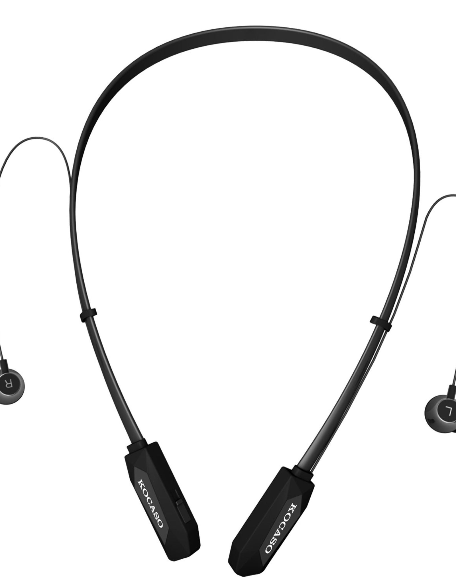 15Hrs Wireless Neckband Headphones - Sweat-proof Sport Earbuds with Deep Bass, Mic - In-Ear Magnetic Neckbands
