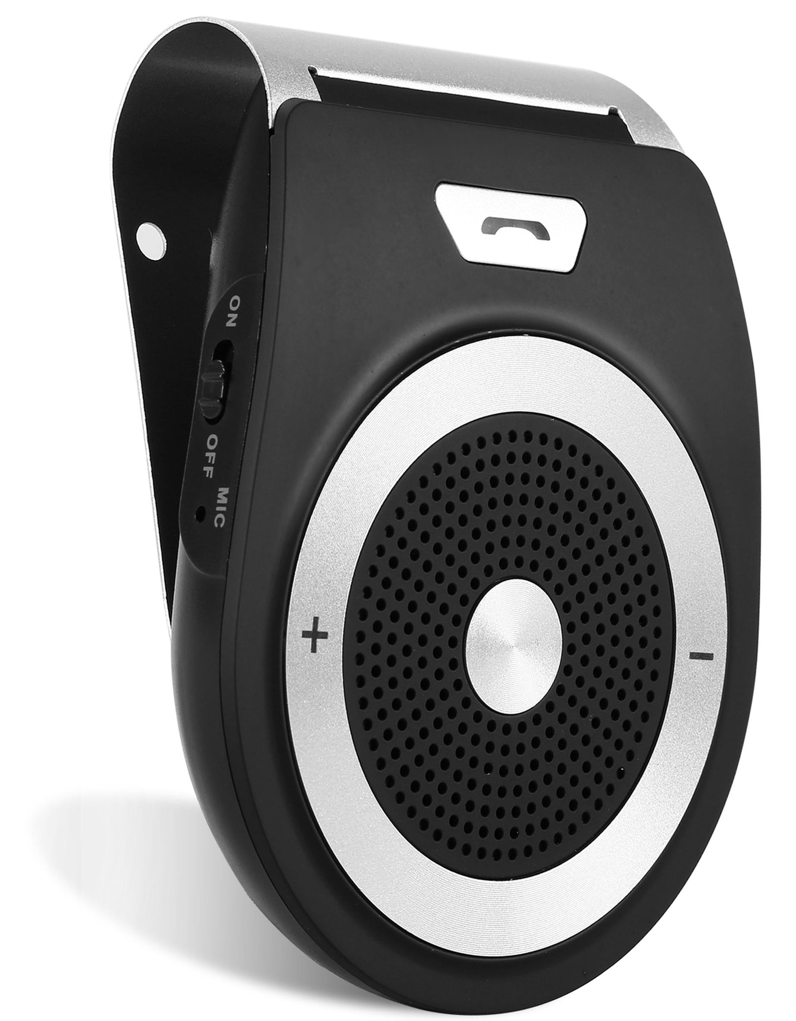 Wireless Car Speakerphone, V4.1, Hands-Free Calling, Music Player, Sun Visor