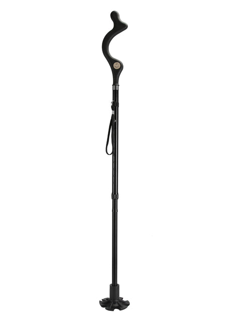 Load image into Gallery viewer, Posture Walking Cane for Men Women Old People Collapsible Walking Cane Heavy Duty Walking Stick with 10 Adjustable Heights for Hiking
