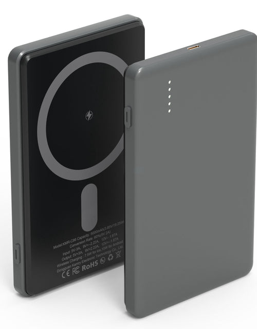 Load image into Gallery viewer, 2 In 1 5000mAh MagSafe Wireless Power Bank PD20W Magnetic Fast Charger Portable Phone Charger Fit for IOS Phone 15 14 13 12 Series And More
