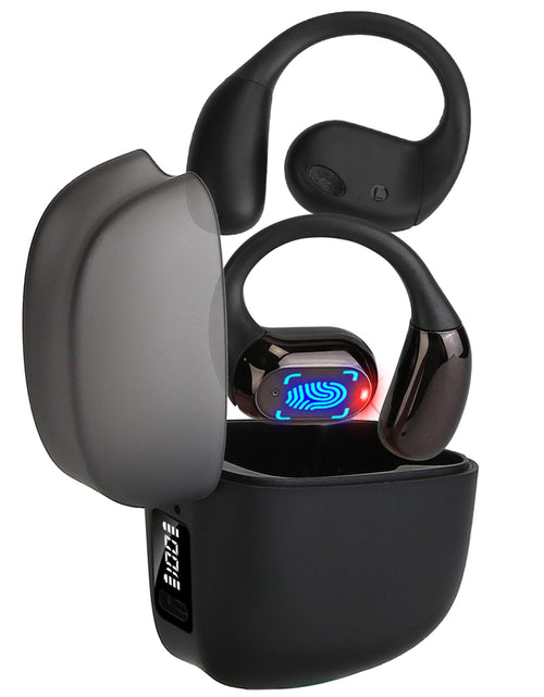 Load image into Gallery viewer, Wireless V5.4 Open Ear Earbuds LED Case IPX5 300Hr Touch Control
