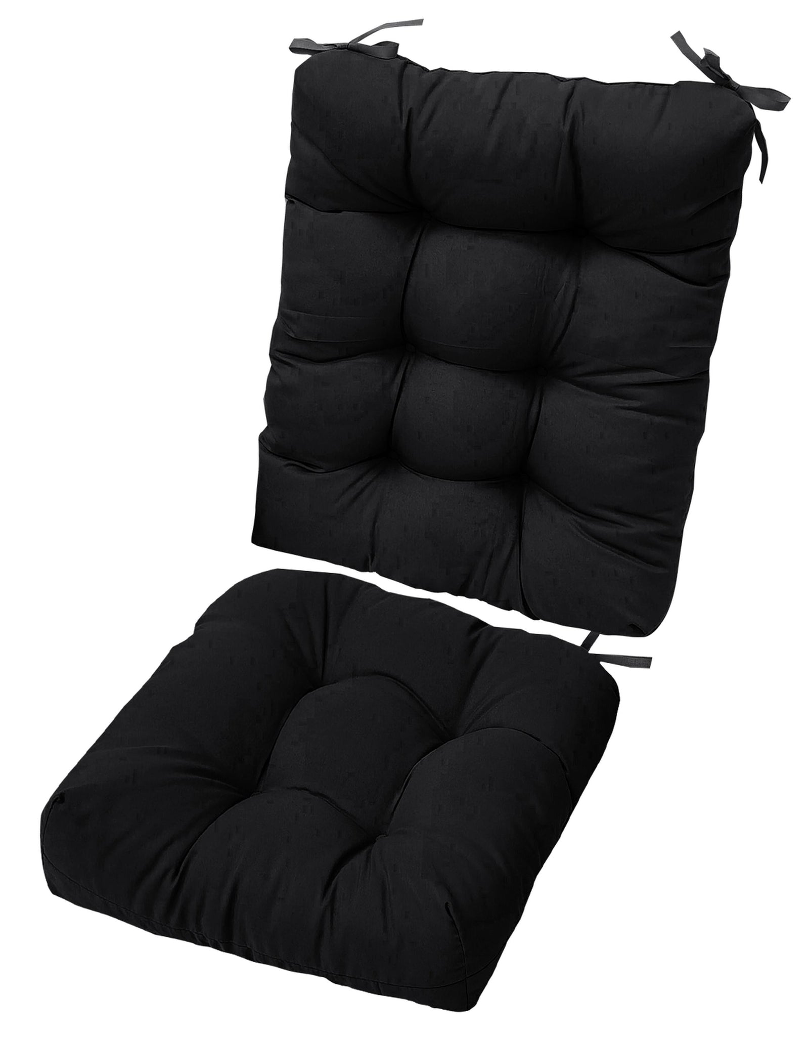2Pcs Rocking Chair Cushion Set, Non-Slip Ties, Comfortable, Indoor Use