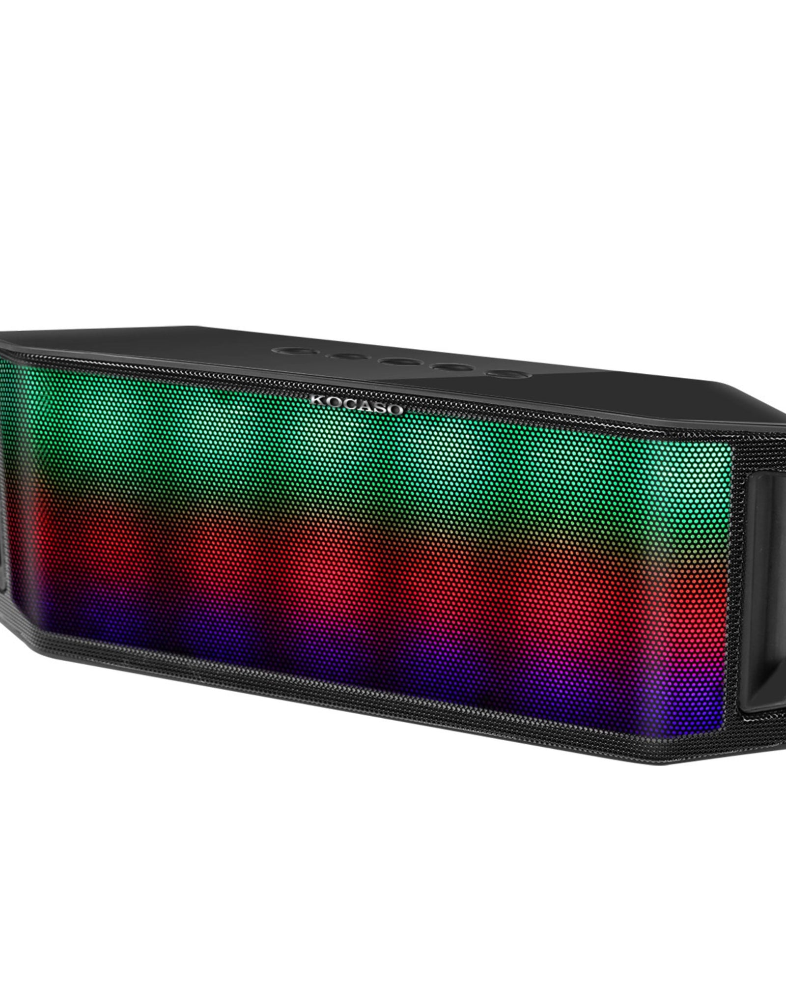 LED Wireless Speaker - Multicolor, Hands-free, FM Radio, USB, MMC, Aux In - for Party, Camping, Travel