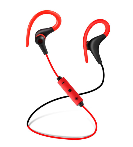Wireless Sport In-Ear Headphones V4.1 - Sweat-proof, Noise Canceling, Hands-free - for Running, Hiking, Travel - with Mic