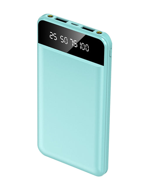 Load image into Gallery viewer, 10K mAh Slim Power Bank with 2 USB Ports &amp; LED Flashlight
