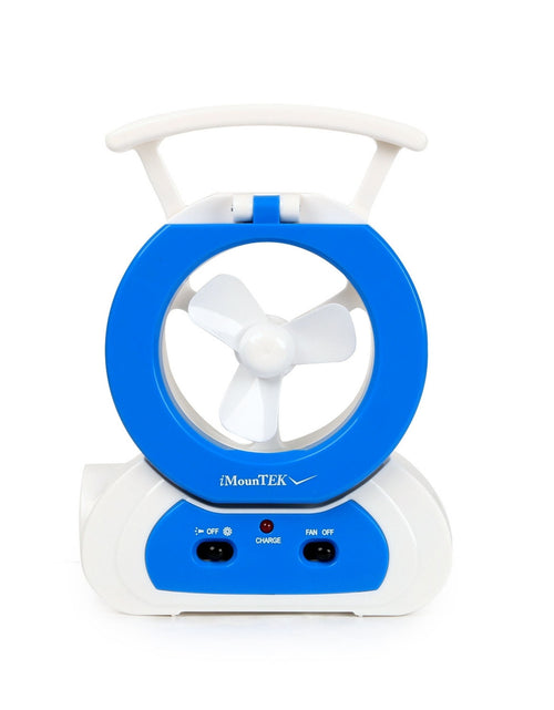 Load image into Gallery viewer, LED Desk Fan w/180�Adjustable Lamp &amp; Emergency Flashlight for Household, Camping &amp; Travel
