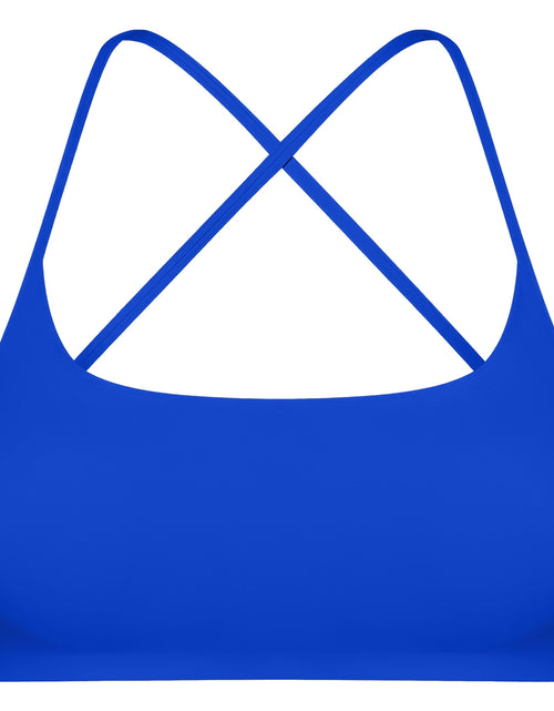 Load image into Gallery viewer, Women�s Cross Back Sports Bra, Open Back, Thin Straps, Low Impact
