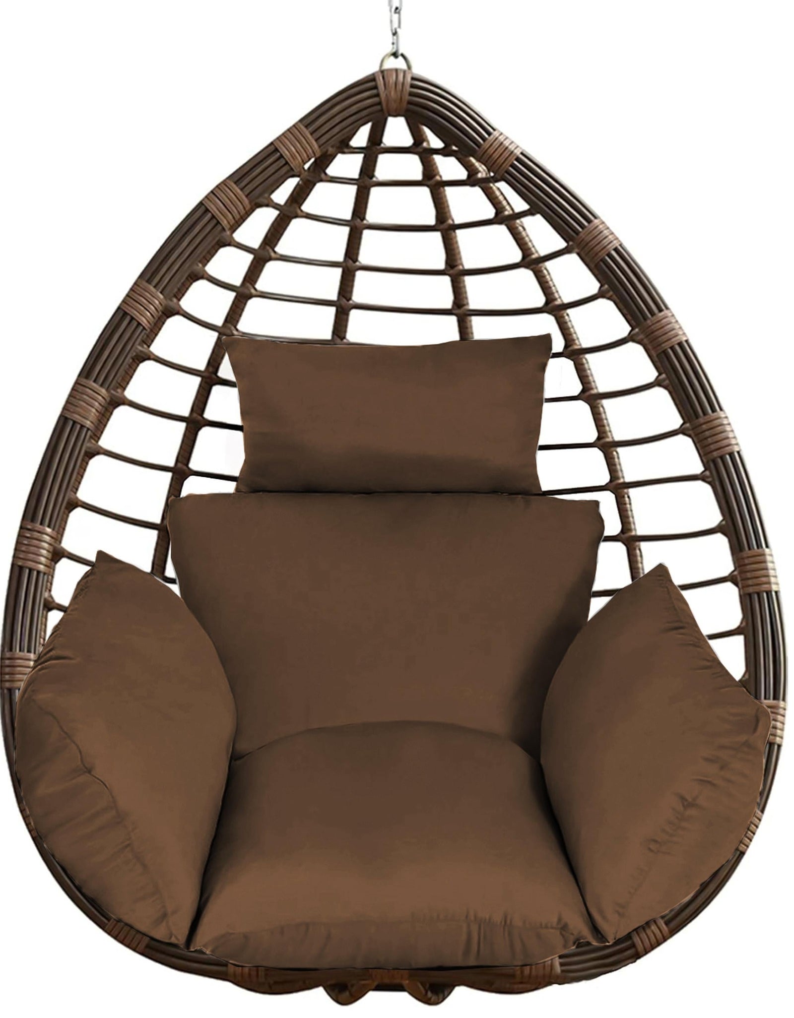 Egg Chair Cushion Hanging Basket Seat Cushion Thicken Soft Egg Swing Chair Pad Hanging Egg Chair Cushion with Headrest