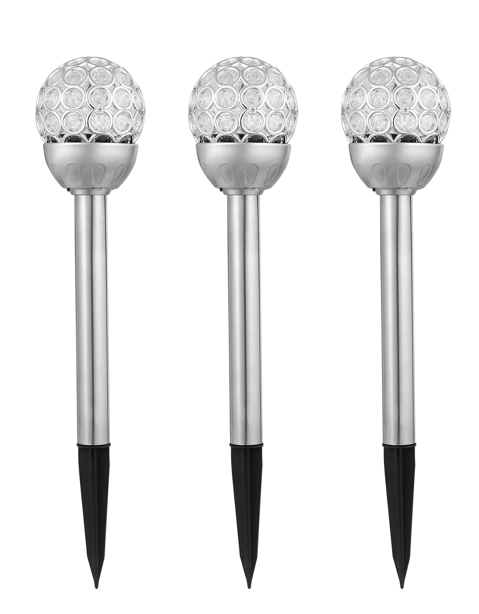 Solarek 3 Pcs Outdoor Solar Lights IP44 Waterproof Ball RGB Light Garden Decor Lamp Landscape Christmas