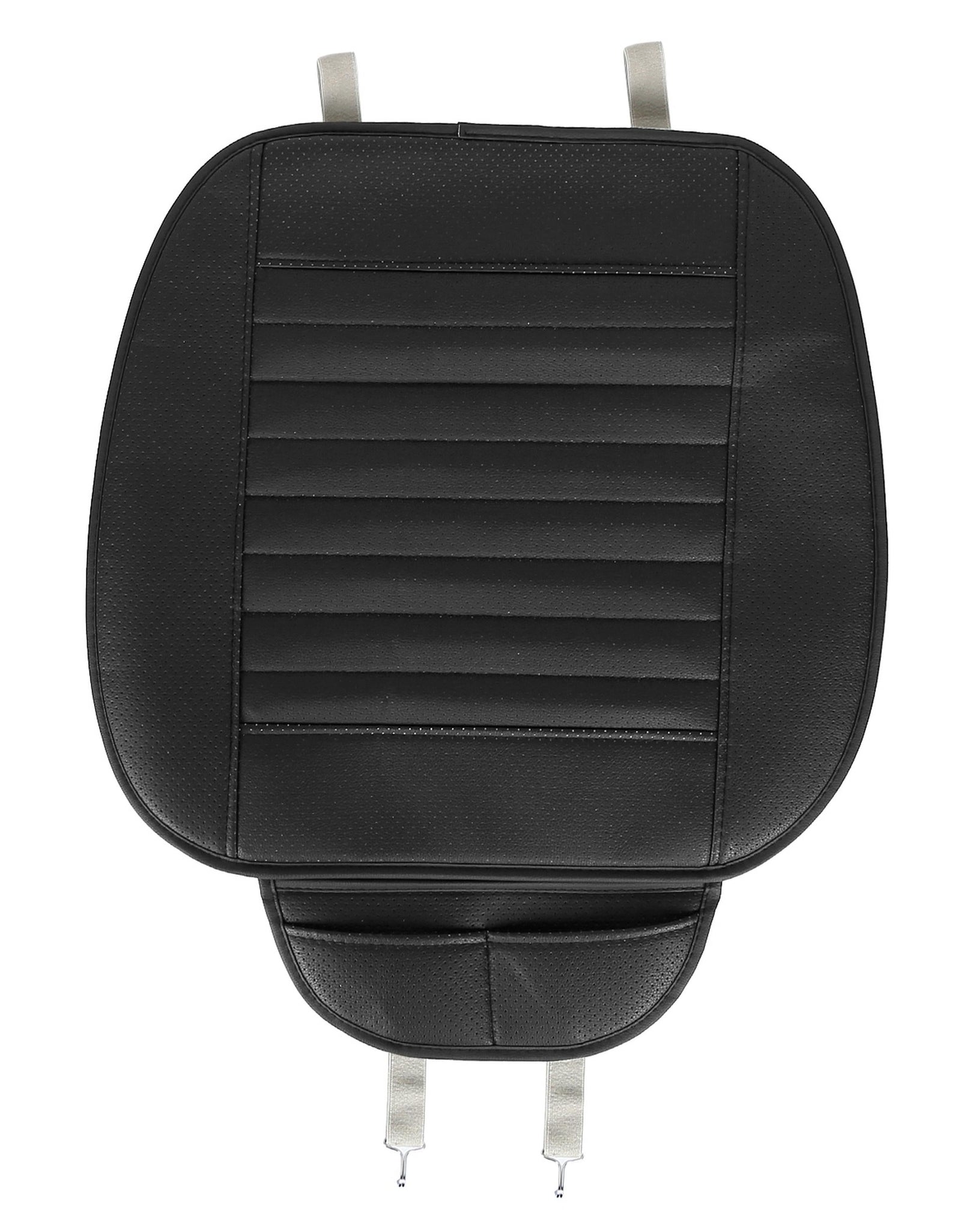 Universal Car Seat Cushion Cover Breathable Car Front Seat Cover Pad Mat Filling Bamboo Charcoal w/ Non-Slip Bottom and Storage Pockets