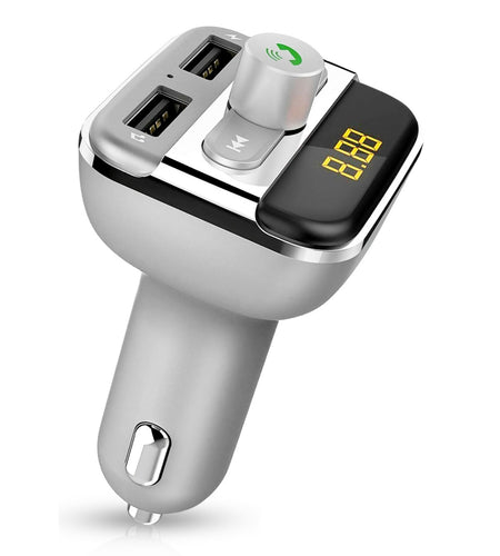 Wireless FM Transmitter 3.4A USB Car Charger Hands-free Call MP3 Player TF Card USB Disk Reader