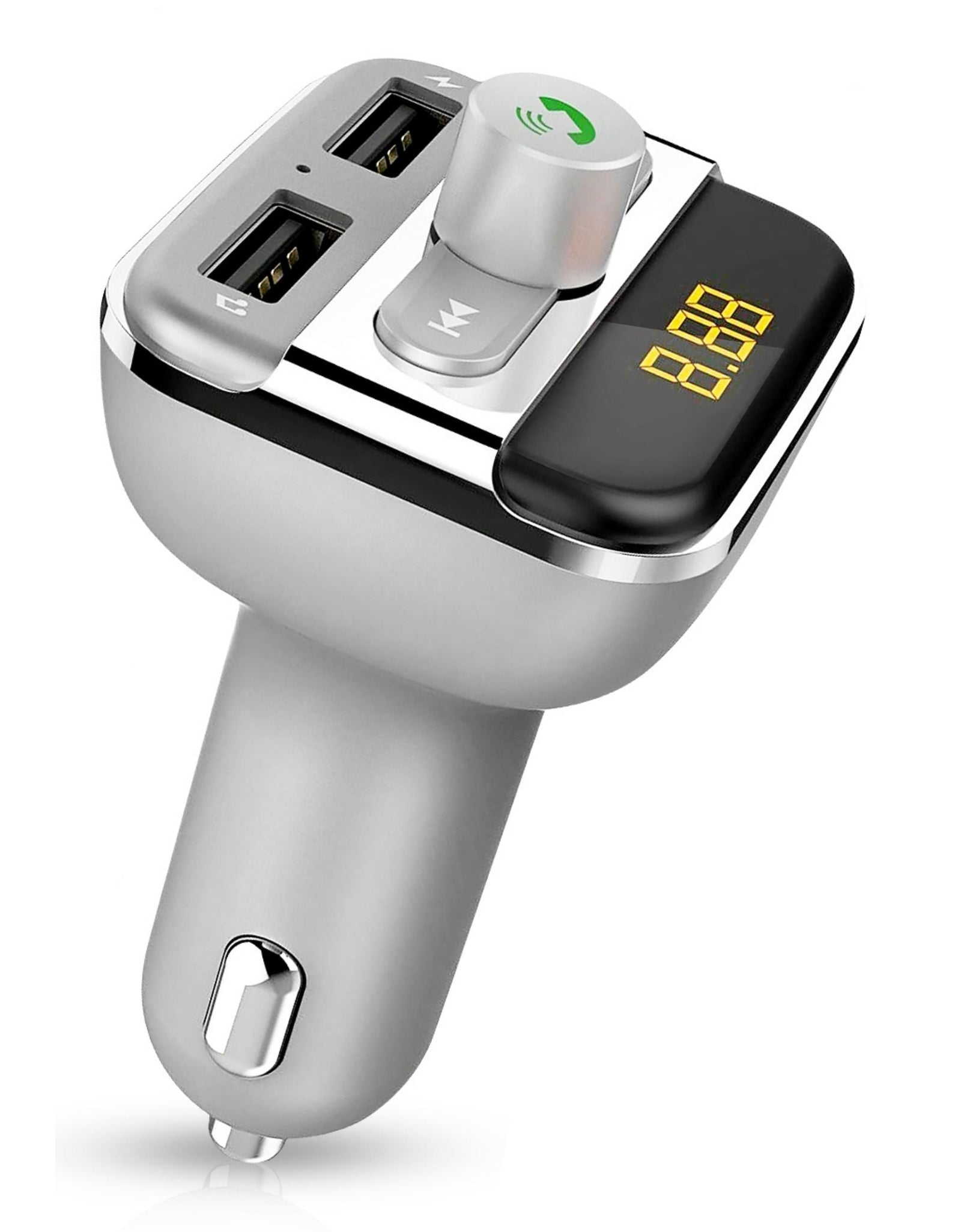 Wireless FM Transmitter 3.4A USB Car Charger Hands-free Call MP3 Player TF Card USB Disk Reader