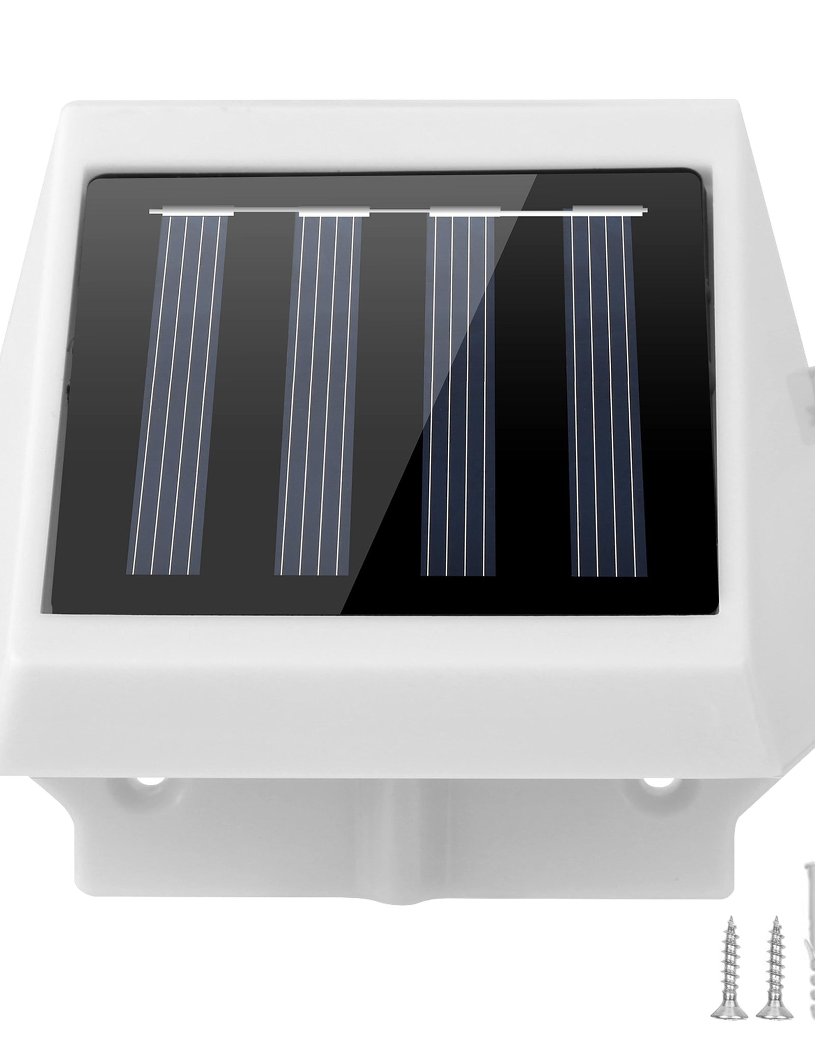 LED Solar Powered Stair Lights Dusk-To-Dawn Waterproof Garden Pathway Patio Fence Lamp