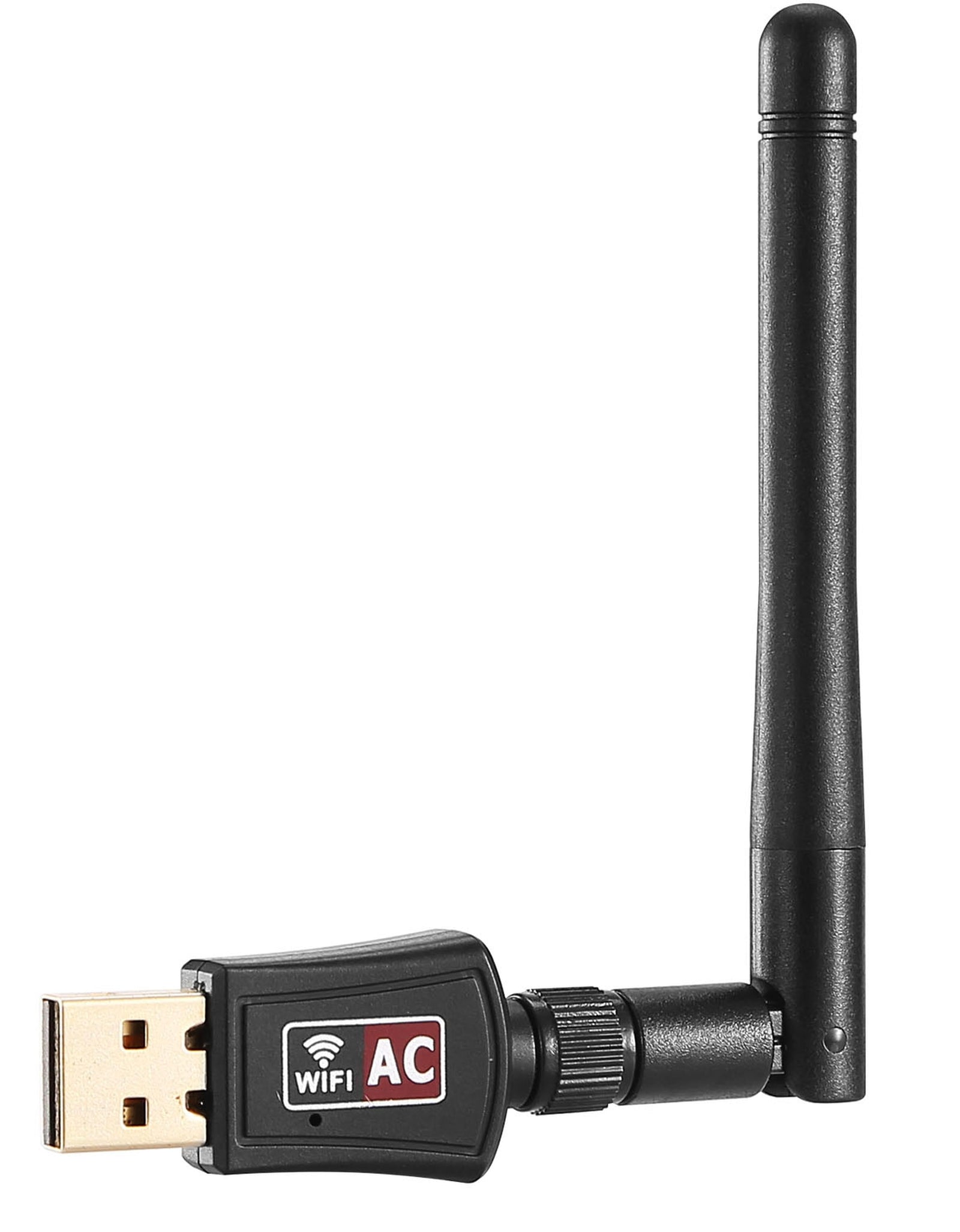 USB WiFi Adapter AC600Mbps 5G/2.4G Dual Band 802.11ac Wireless Network Adapter w/ 2dBi External Antennas For PC Desktop Laptop