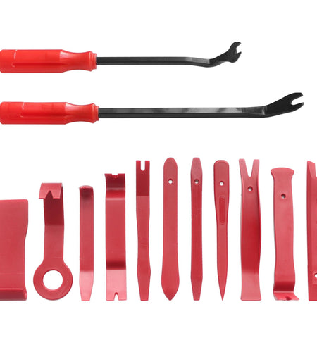 13 Pcs Car Trim Removal Tool Auto Door Panel Clip Dash Plastic Interior Radio Body Open Pry Kit