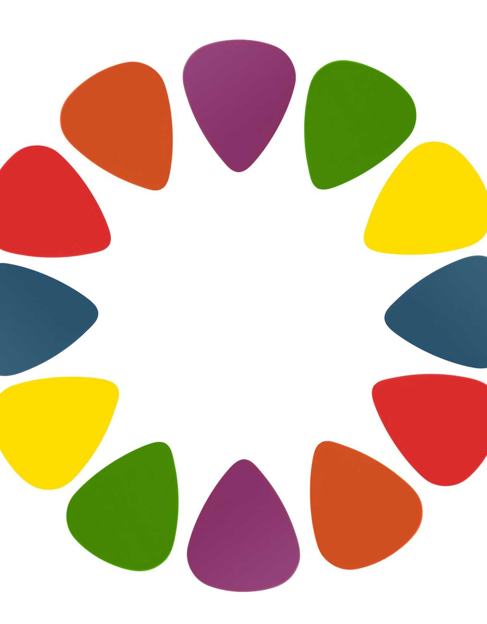 Standard Acoustic Electric Plectrums Guitar Picks 12-Pack