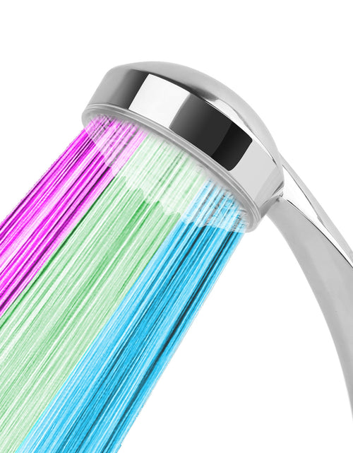 Load image into Gallery viewer, LED Shower Head Handheld Color-Changing Automatically Hydropower without Batteries
