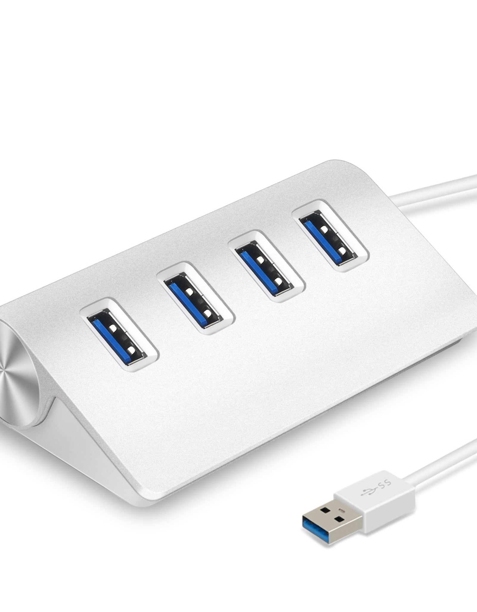 USB3.0 Hub - 4 Ports, Aluminum, 5Gbps, File & Video Transfer, U Disk, Flash Drive, Mouse, Camera