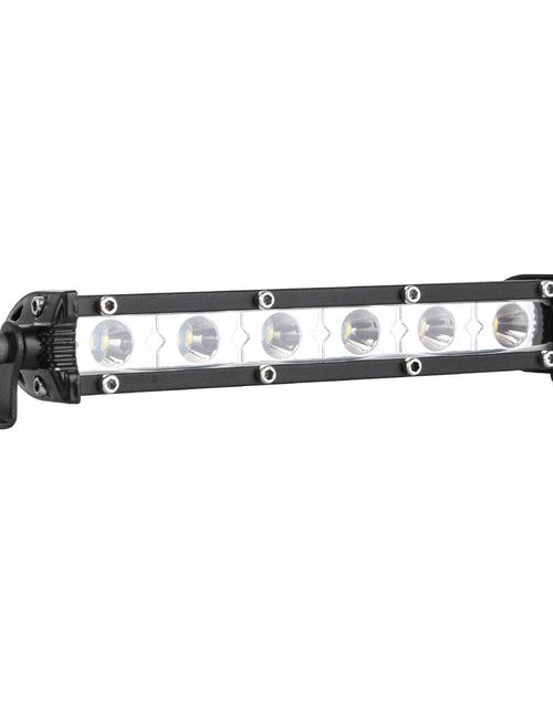 Load image into Gallery viewer, 7" LED Light Bar Single Row Offroad Spot Lights 18W Ultra Slim Straight Work Light for Trailer Truck Bus Boat
